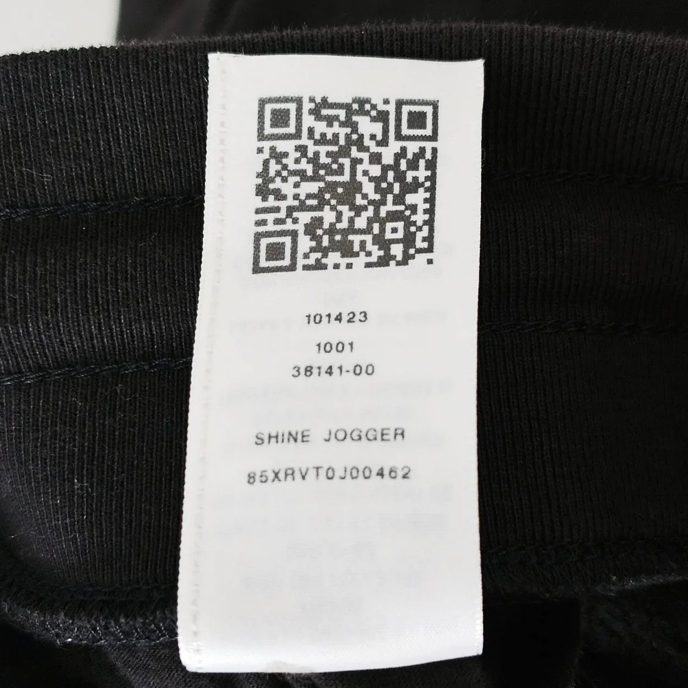True Religion Shine Jogger Sweatpants Black Cotton Blend Logo Lounge Athletic S